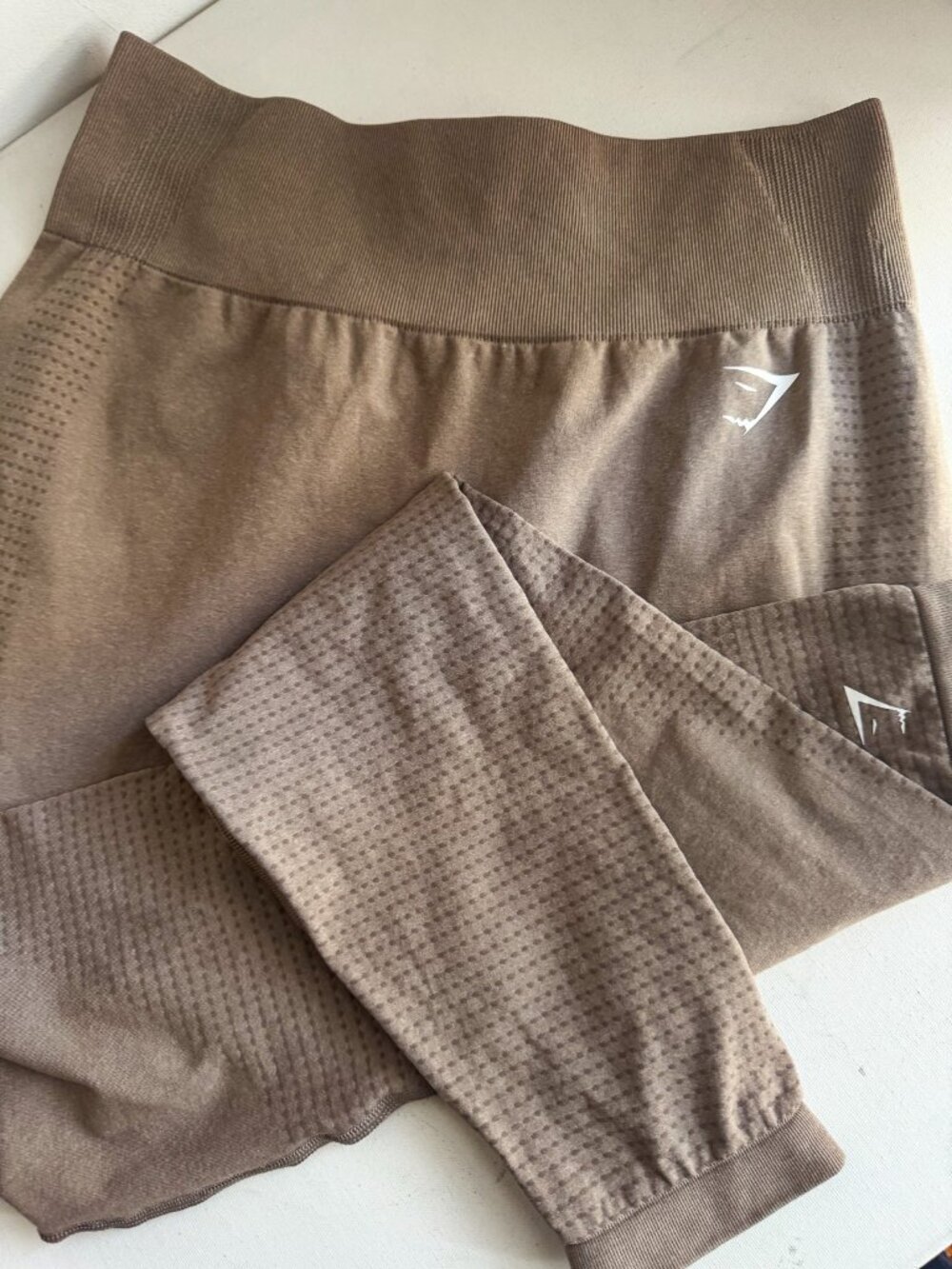 GYMSHARK Skintone Beige Brown Leggings XL